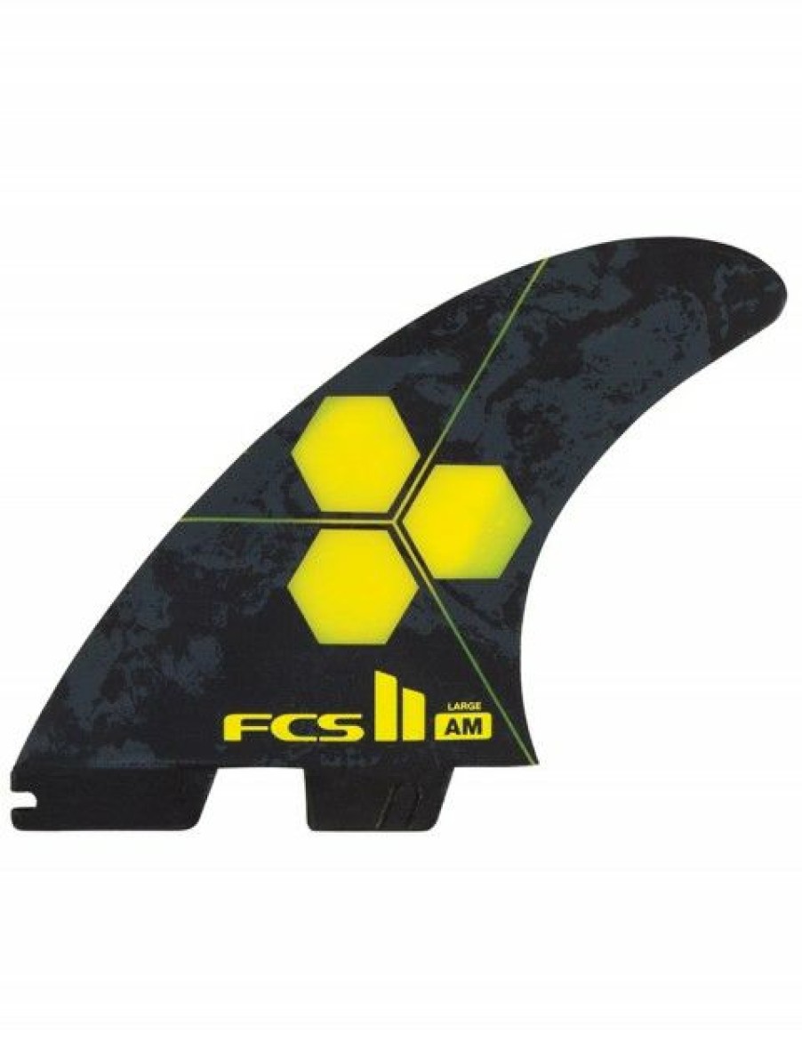 Clearance * Outlet Fcs Ii Am Pc Aircore Tri Fins Large Yellow