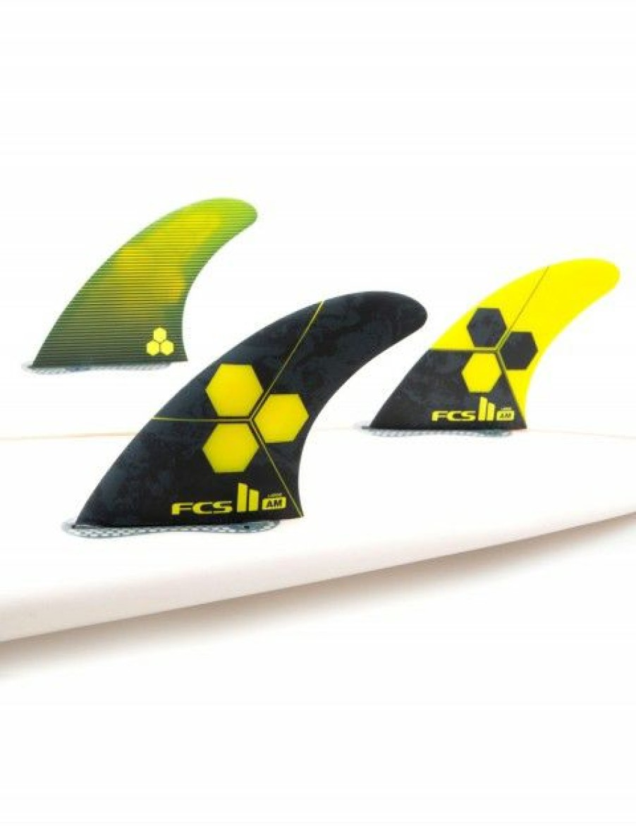 Clearance * Outlet Fcs Ii Am Pc Aircore Tri Fins Large Yellow