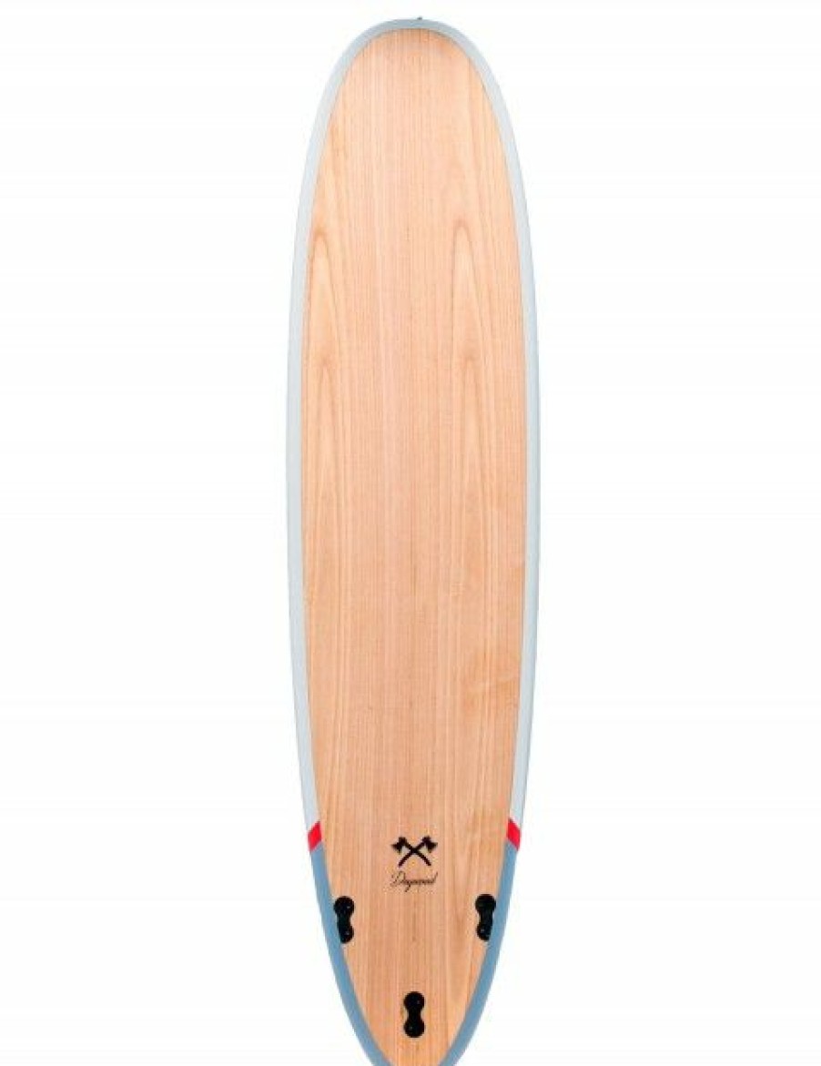 Clearance * Cortez Surfboards Best Choice Cortez Woodcraft Mini Mal Surfboard 8Ft 0 Dogwood