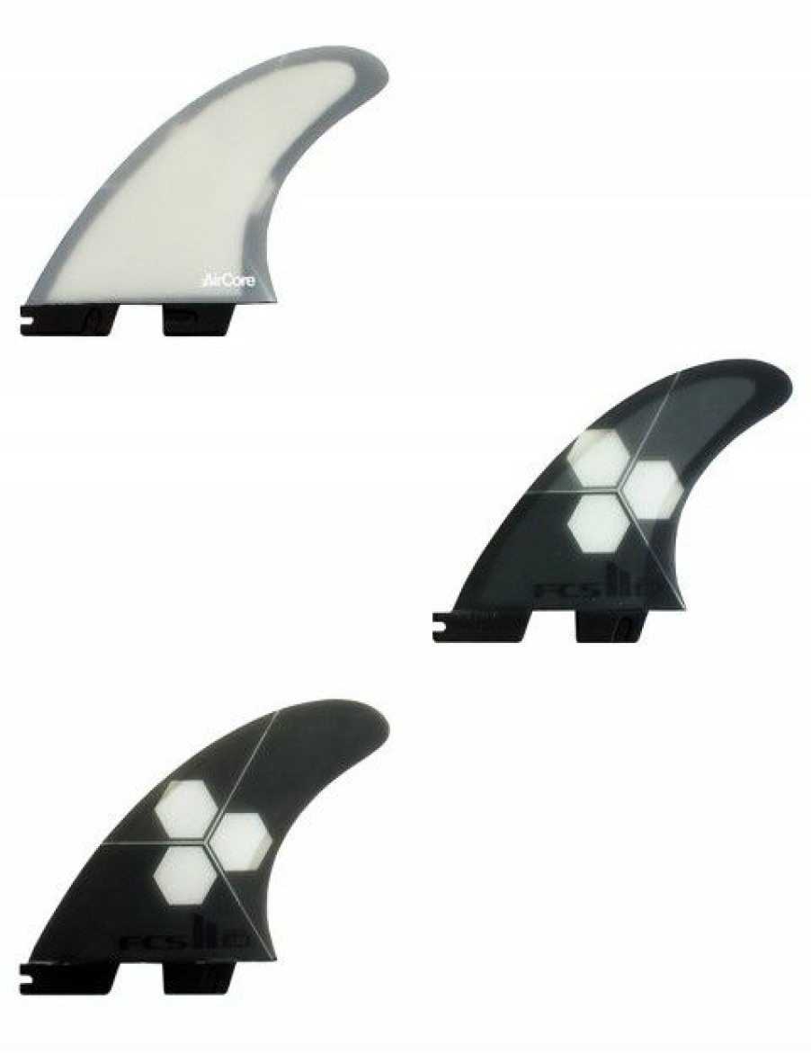 Best * Premium Fcs Ii Am Pc Aircore Tri Fins Medium Grey