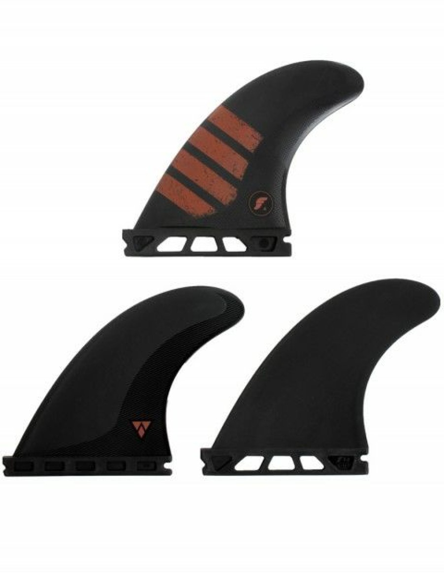 New * Best Choice Futures F4 Alpha Tri Fins Small Carbon/Red