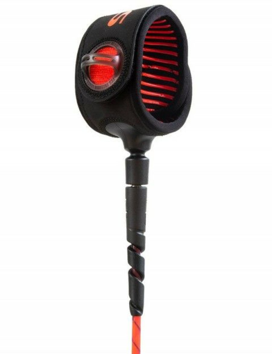 Hot * Low Price Fcs Freedom Helix Surfboard Leash 7Ft Red/Black