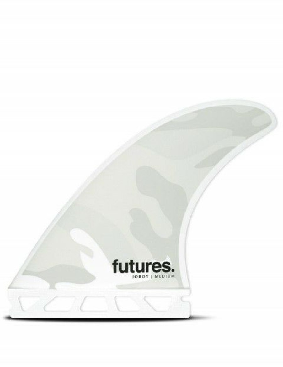 Online * Exclusive Futures Jordy Honeycomb Tri Fins Medium White/Black Camo