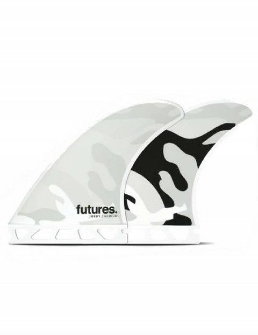 Online * Exclusive Futures Jordy Honeycomb Tri Fins Medium White/Black Camo