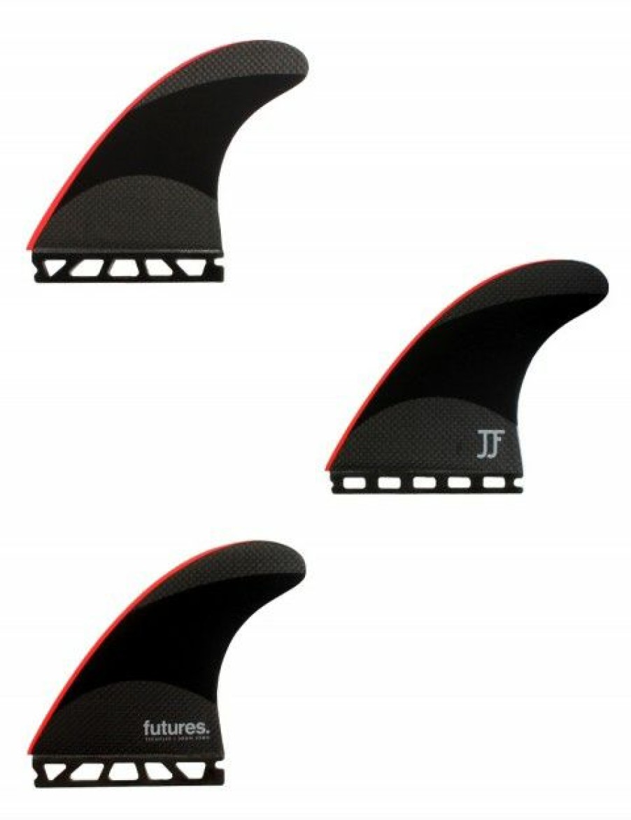 New * Closeout Sale Futures John John Florence Techflex Tri Fins Large Red Tip