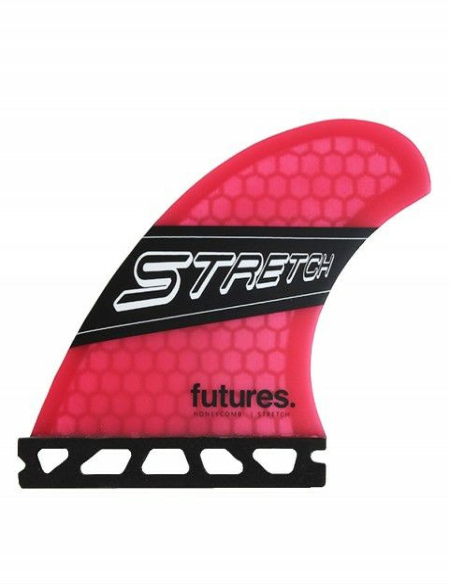 Best * Closeout Sale Futures Stretch Honeycomb Quad Fins Medium Pink/Black