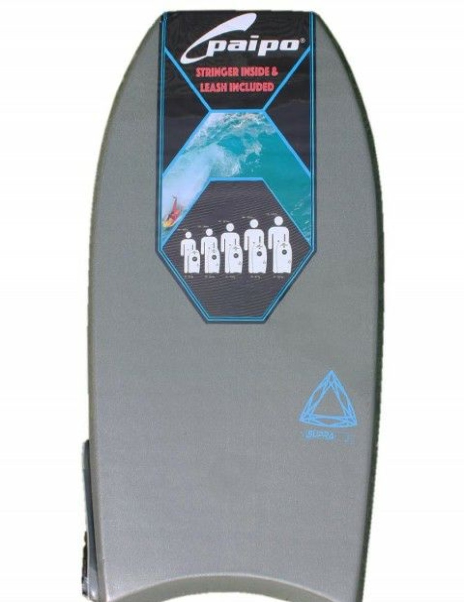 Hot * Asd Bodyboards Fashionable Asd Paipo Supra Bodyboard 44 Inch Grey