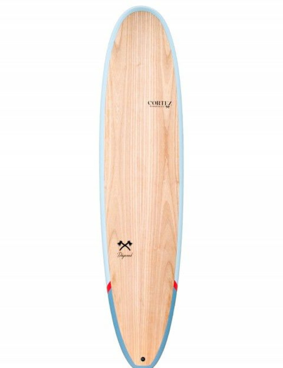 Best * Cortez Surfboards Exclusive Cortez Woodcraft Mini Mal Surfboard 7Ft 6 Dogwood