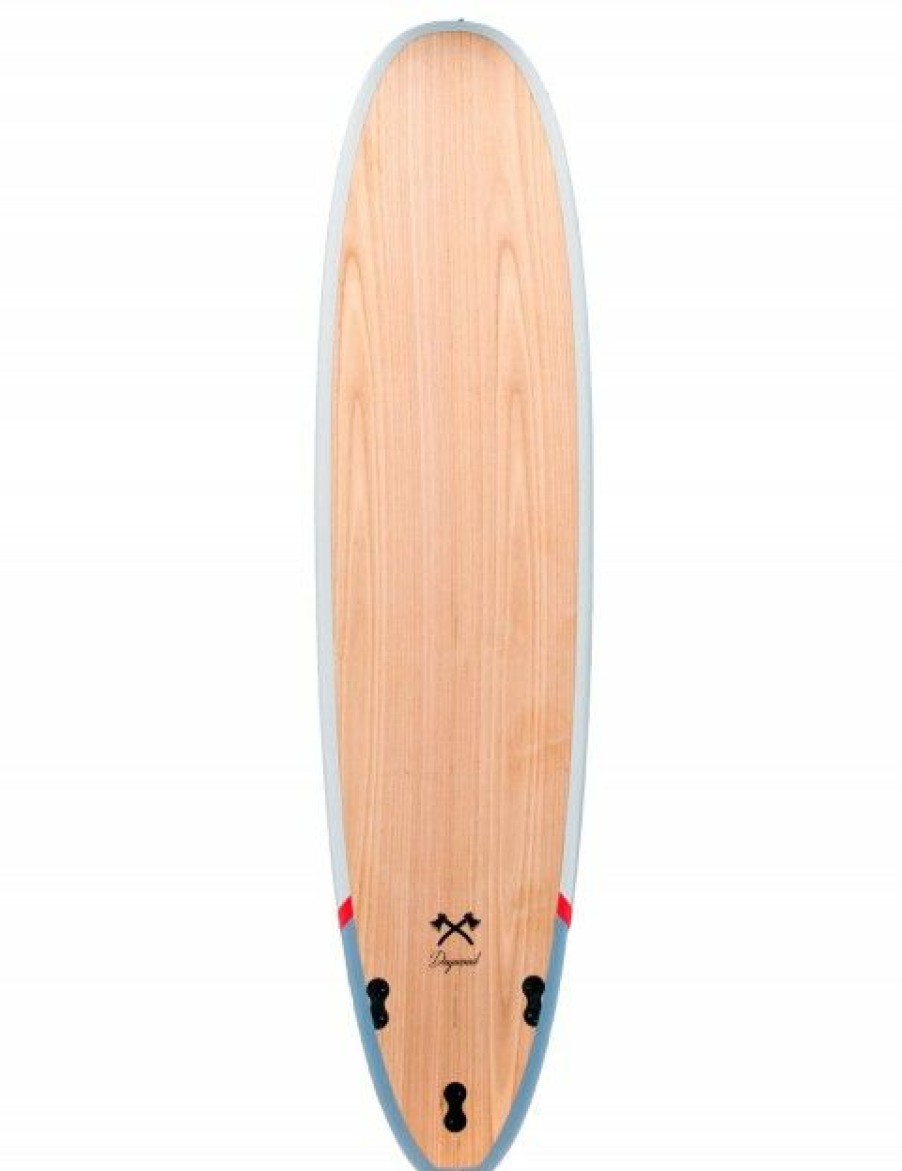 Best * Cortez Surfboards Exclusive Cortez Woodcraft Mini Mal Surfboard 7Ft 6 Dogwood