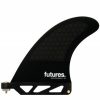 Clearance * Fashionable Futures F6 Honeycomb Single Fin Medium Smoke/Black