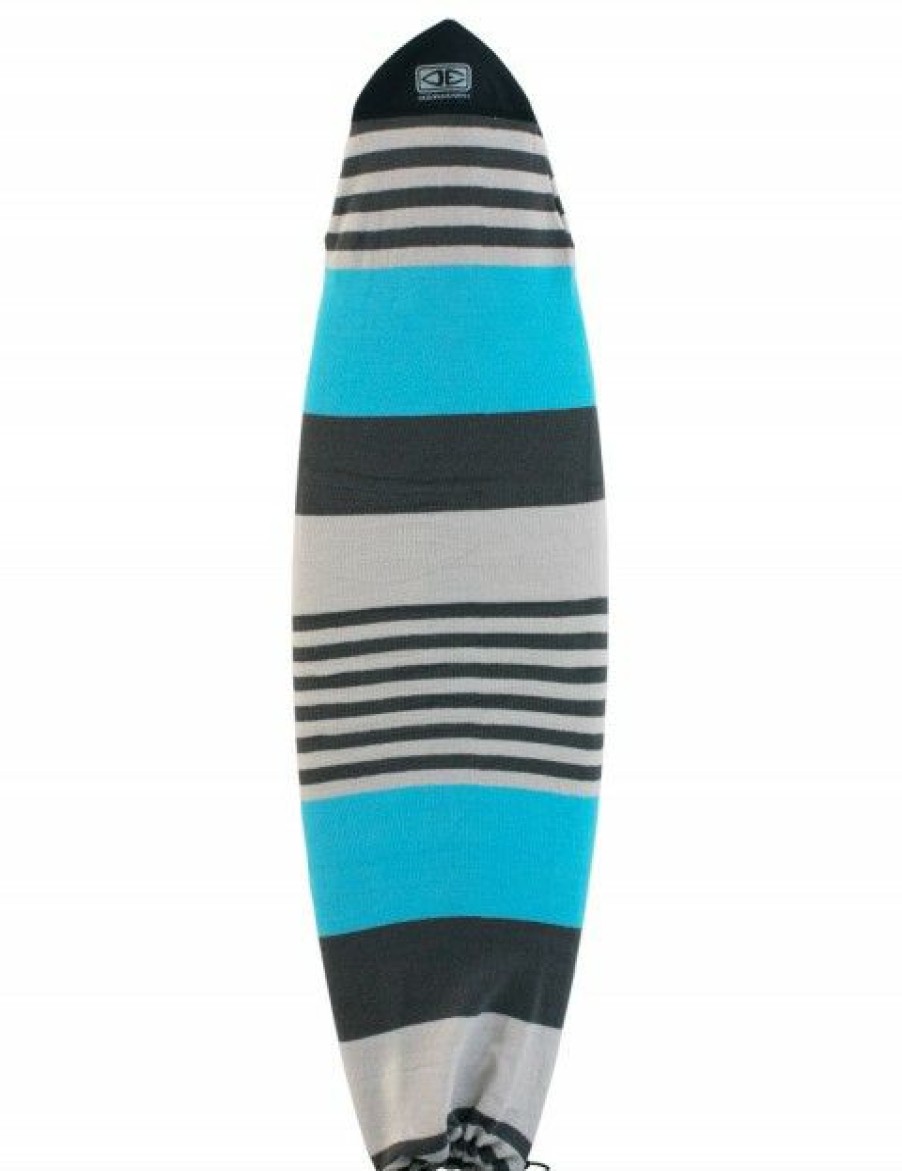 Best * Outlet Ocean & Earth Fish Surfboard Stretch Cover 6Ft 0 Blue Solid Stripe