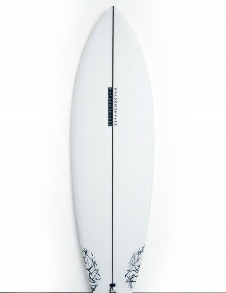 Clearance * Exclusive Haydenshapes Hypto Krypto Twin Surfboard 6Ft 0 Fcs Ii White