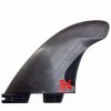 Hot * Bargain Sale Fcs Ii H4 Hi Density Carbon Fibre Tri Fin Large Smoke