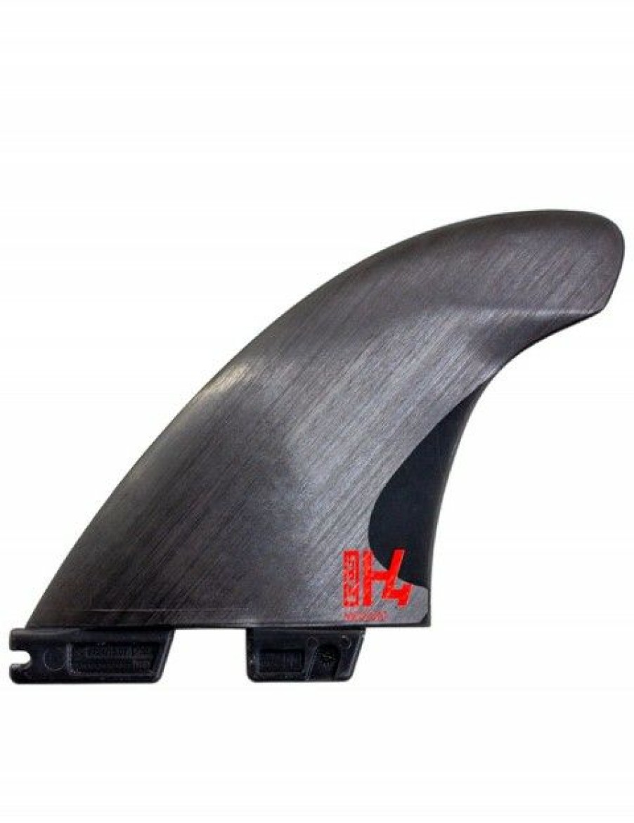 Hot * Bargain Sale Fcs Ii H4 Hi Density Carbon Fibre Tri Fin Large Smoke