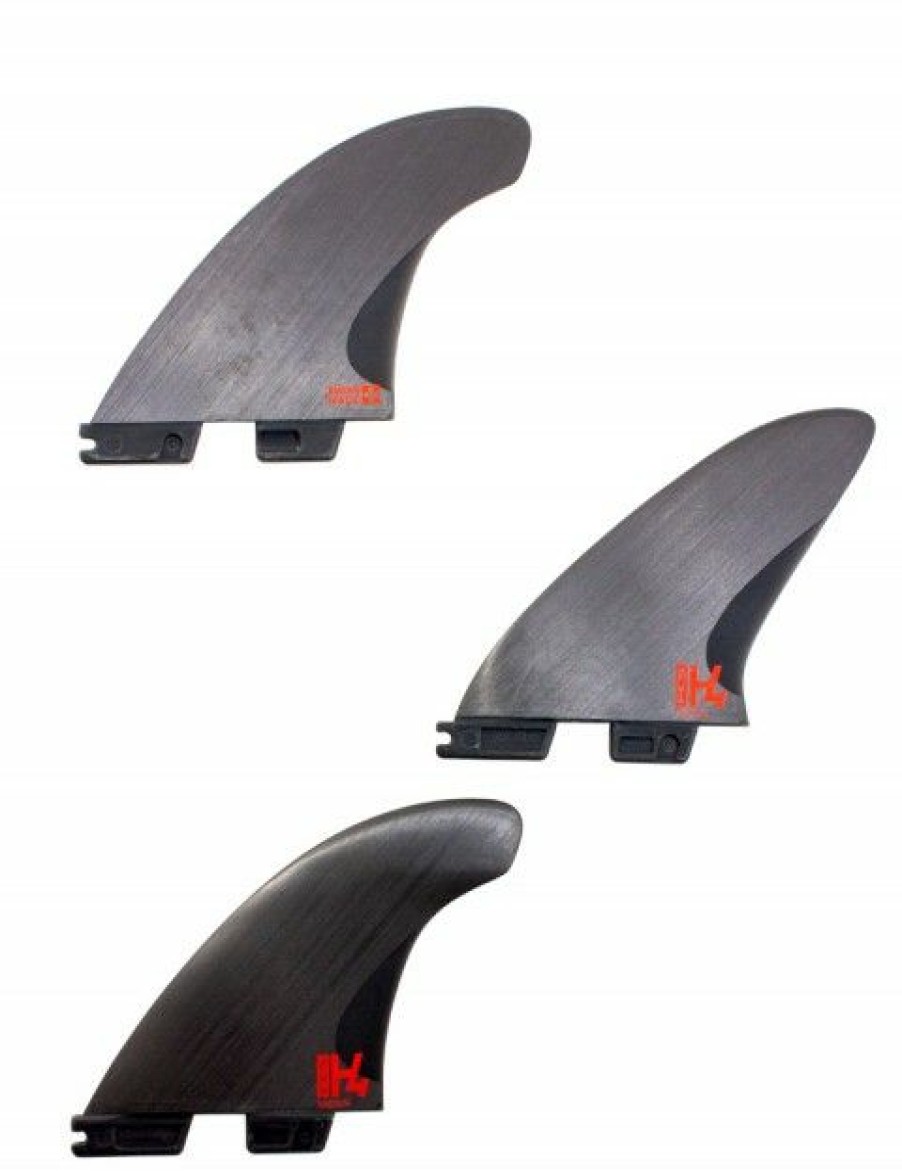 Hot * Bargain Sale Fcs Ii H4 Hi Density Carbon Fibre Tri Fin Large Smoke