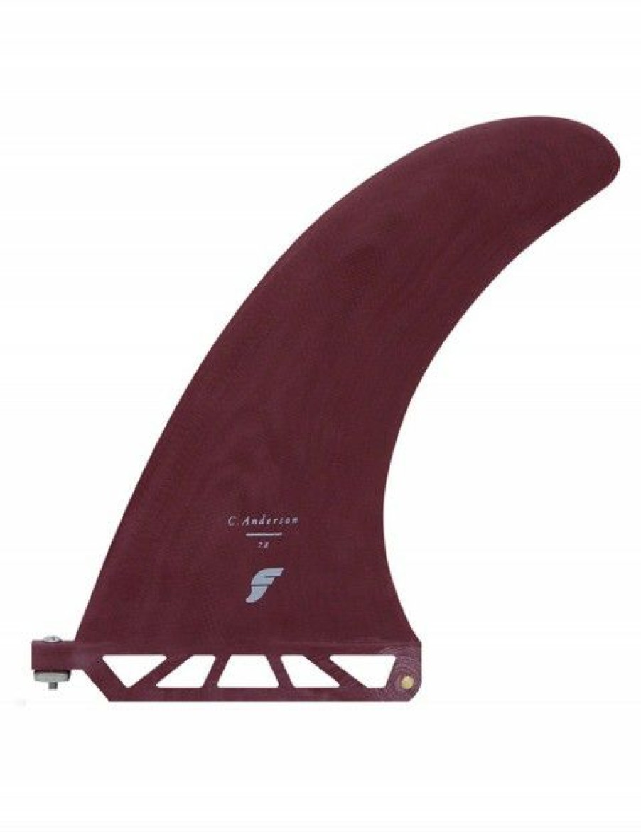 Best * Fashionable Futures Ando 7.8 Longboard Fin Burgundy