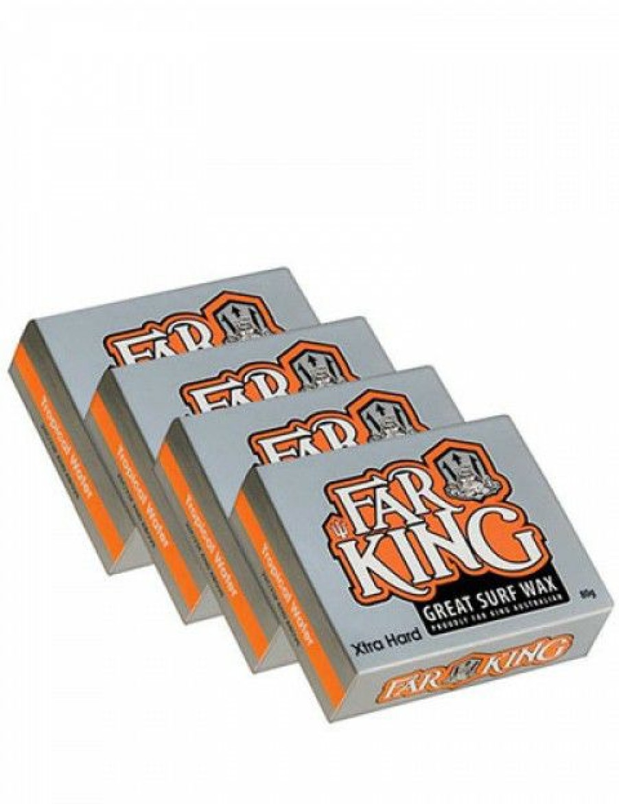 Hot * Fashionable Far King Tropical Water Wax Pack 4 Bars Of Extra Hard Surf Wax Misc