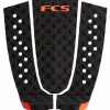 Clearance * Classical Fcs T-3 Essential Surfboard Tail Pad Black/Fire