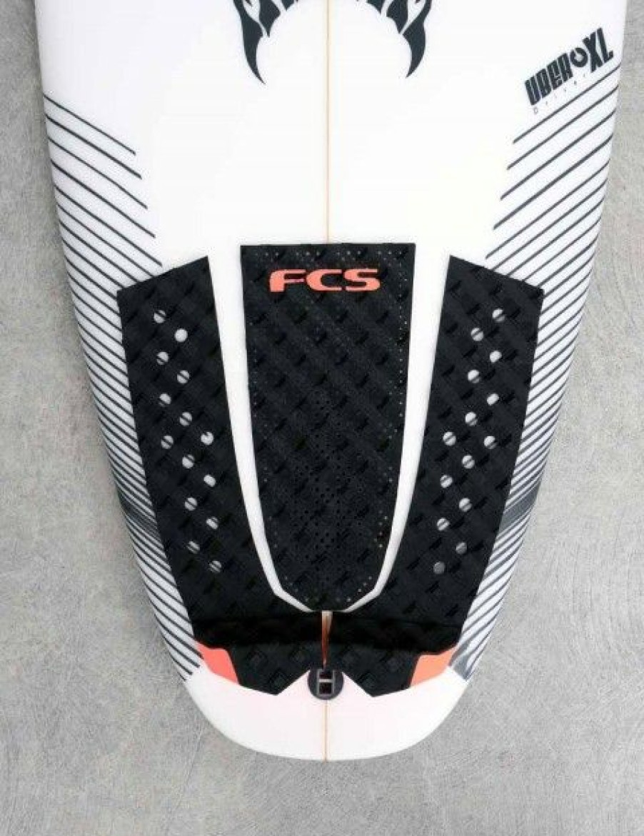 Clearance * Classical Fcs T-3 Essential Surfboard Tail Pad Black/Fire