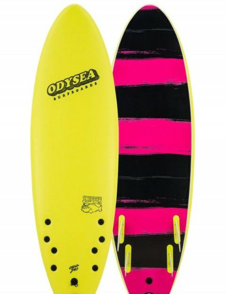 Clearance * New Arrivals Catch Surf Odysea Skipper Quad Soft Surfboard 6Ft 0 Lemon