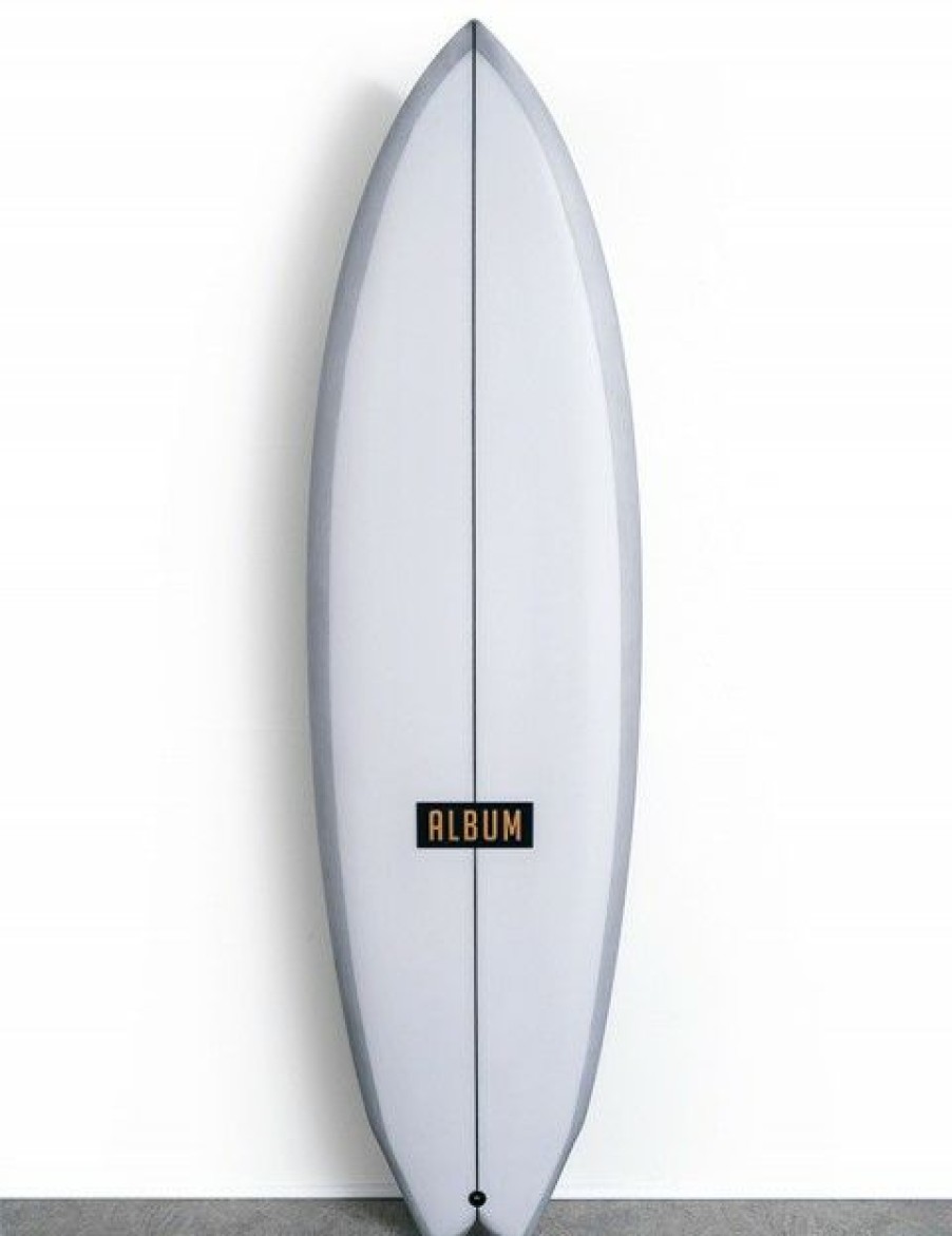 Wholesale * Album Surfboards Bargain Sale Album Twinsman Surfboard 5Ft 7 Futures Grey Resin Tint