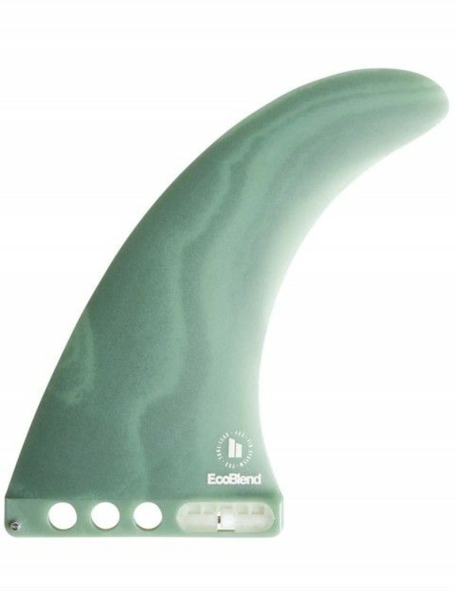 Clearance * Outlet Fcs Ii Connect Neo Glass Eco 8.0 Longboard Fin Iceberg Green