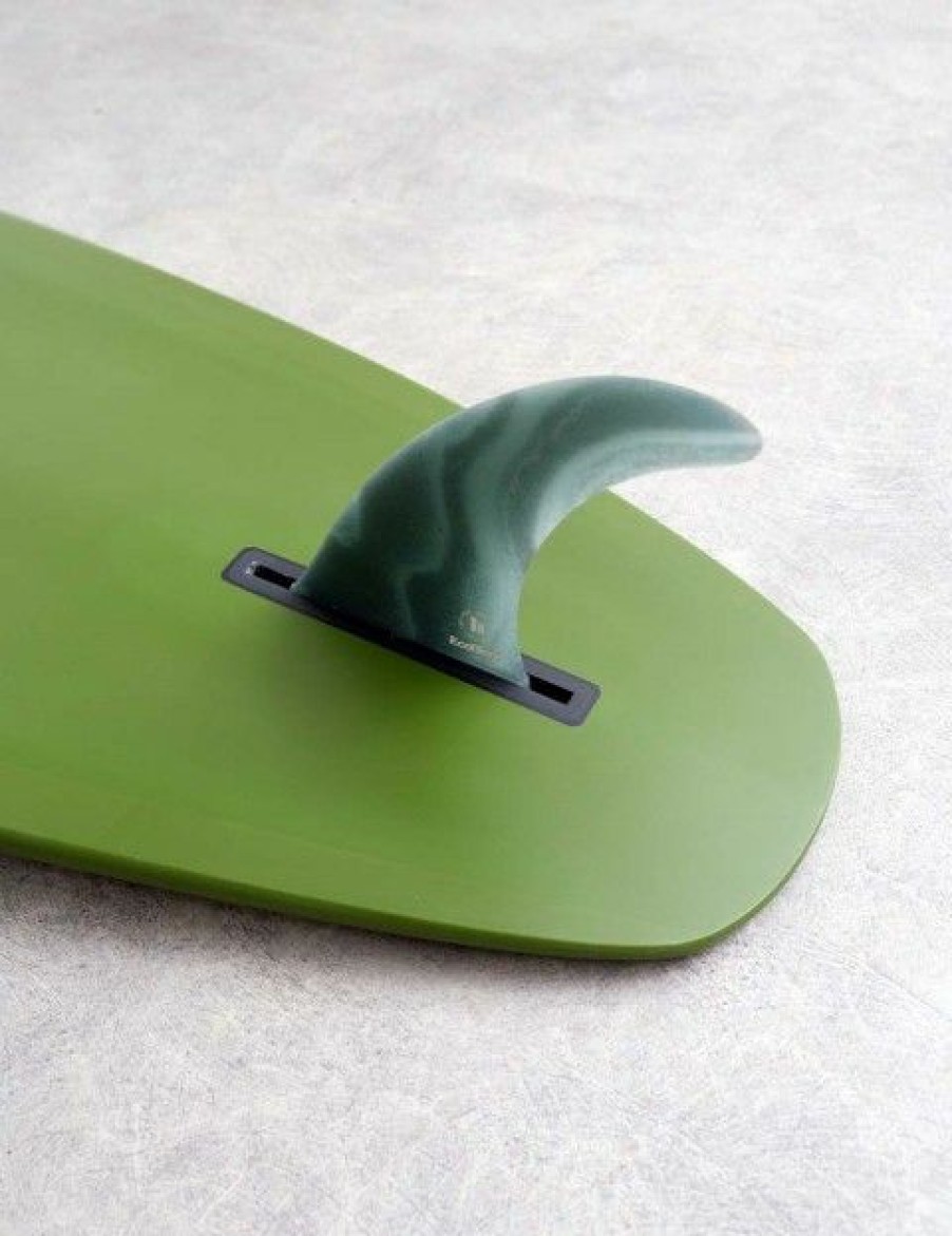 Clearance * Outlet Fcs Ii Connect Neo Glass Eco 8.0 Longboard Fin Iceberg Green