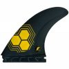 Online * Discount Store Futures Am2 Alpha Tri Fins Large Carbon/Yellow