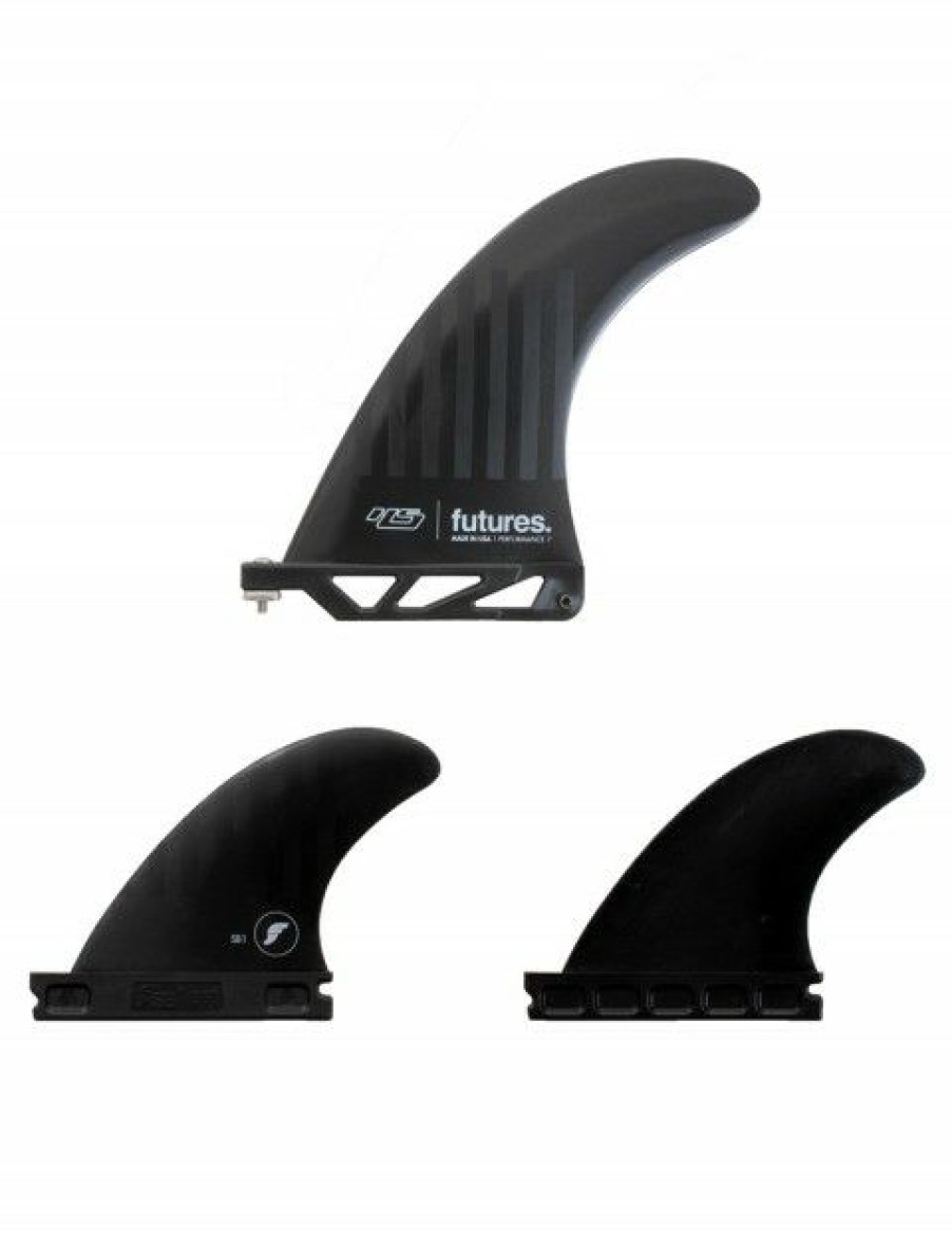 New * Hot Sale Futures Hs 2+1 Alpha 7.0 Tri Fins Large Black