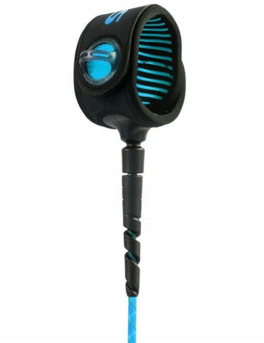 Clearance * Low Price Fcs Freedom Helix Surfboard Comp Leash 6Ft Blue/Black