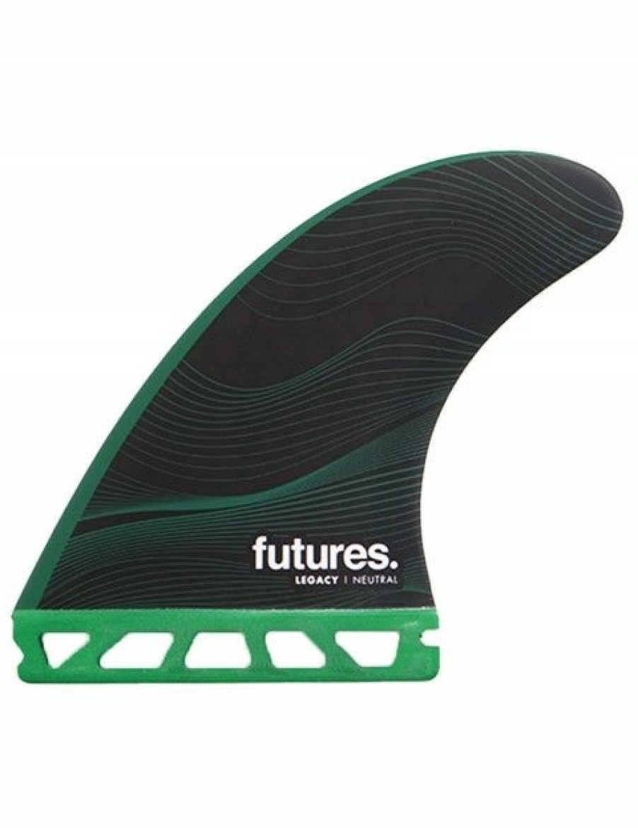 Online * Discount Store Futures F8 Legacy Series Hc Tri/Quad Fins Large Black/Green