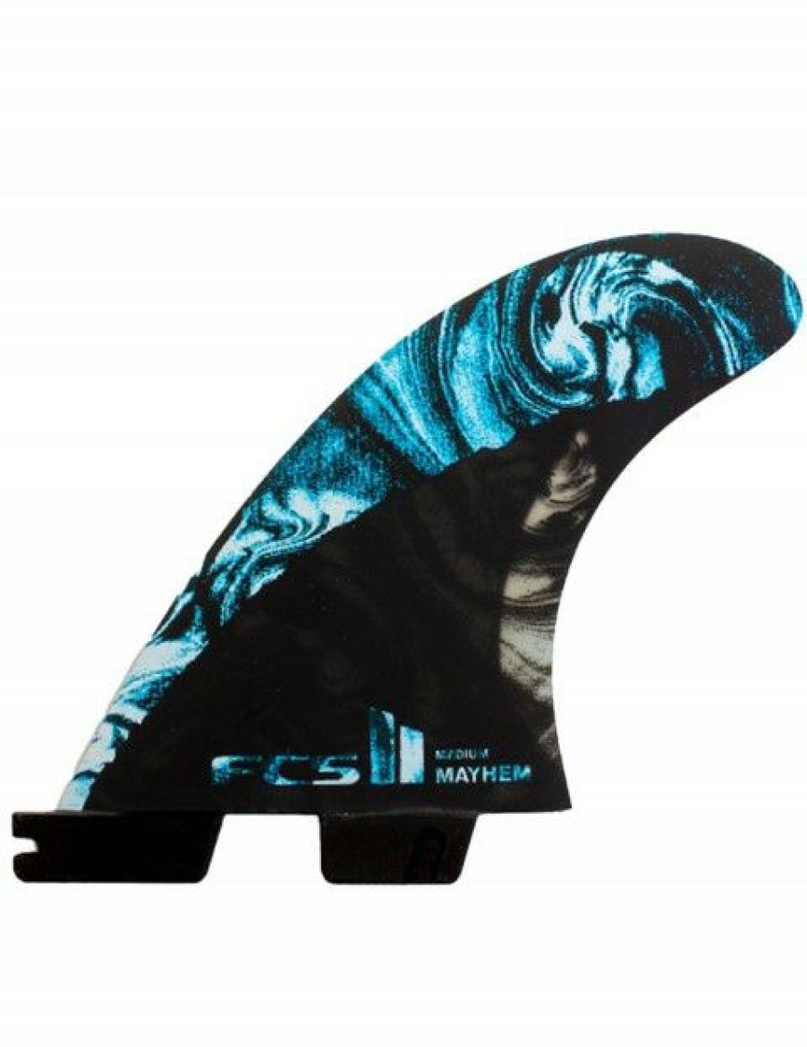 Clearance * Discount Store Fcs Ii Matt Biolos Pc Carbon Tri-Quad Fins Medium Blue