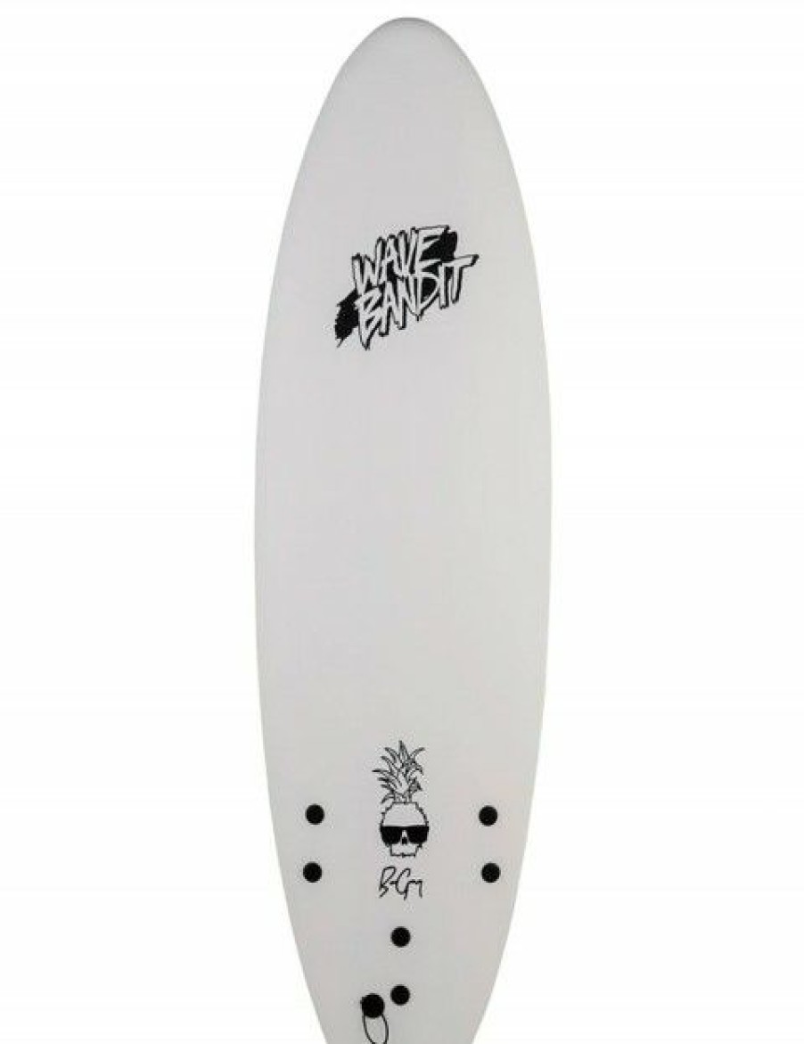 Clearance * Latest Catch Surf Wave Bandit Ben Gravy Performer Soft Surfboard 6Ft 6 White