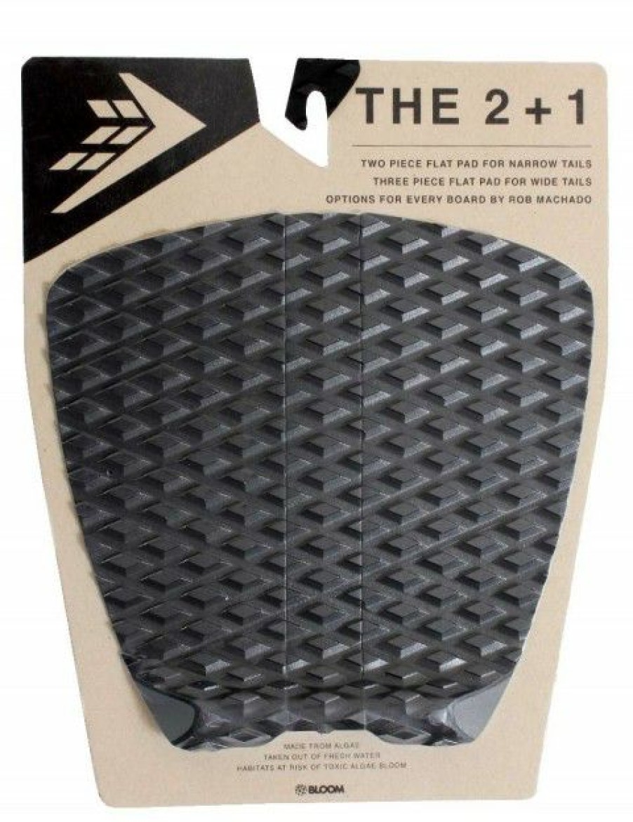 Clearance * Best Choice Firewire Rob Machado 2+1 Surfboard Tail Pad Black/Charcoal