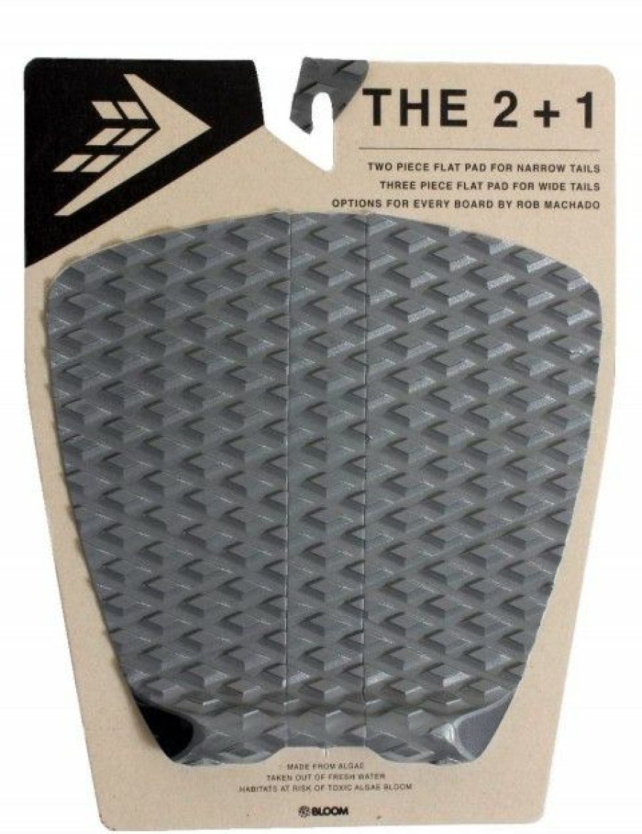 Clearance * Attractive Firewire Rob Machado 2+1 Surfboard Tail Pad Charcoal/Black