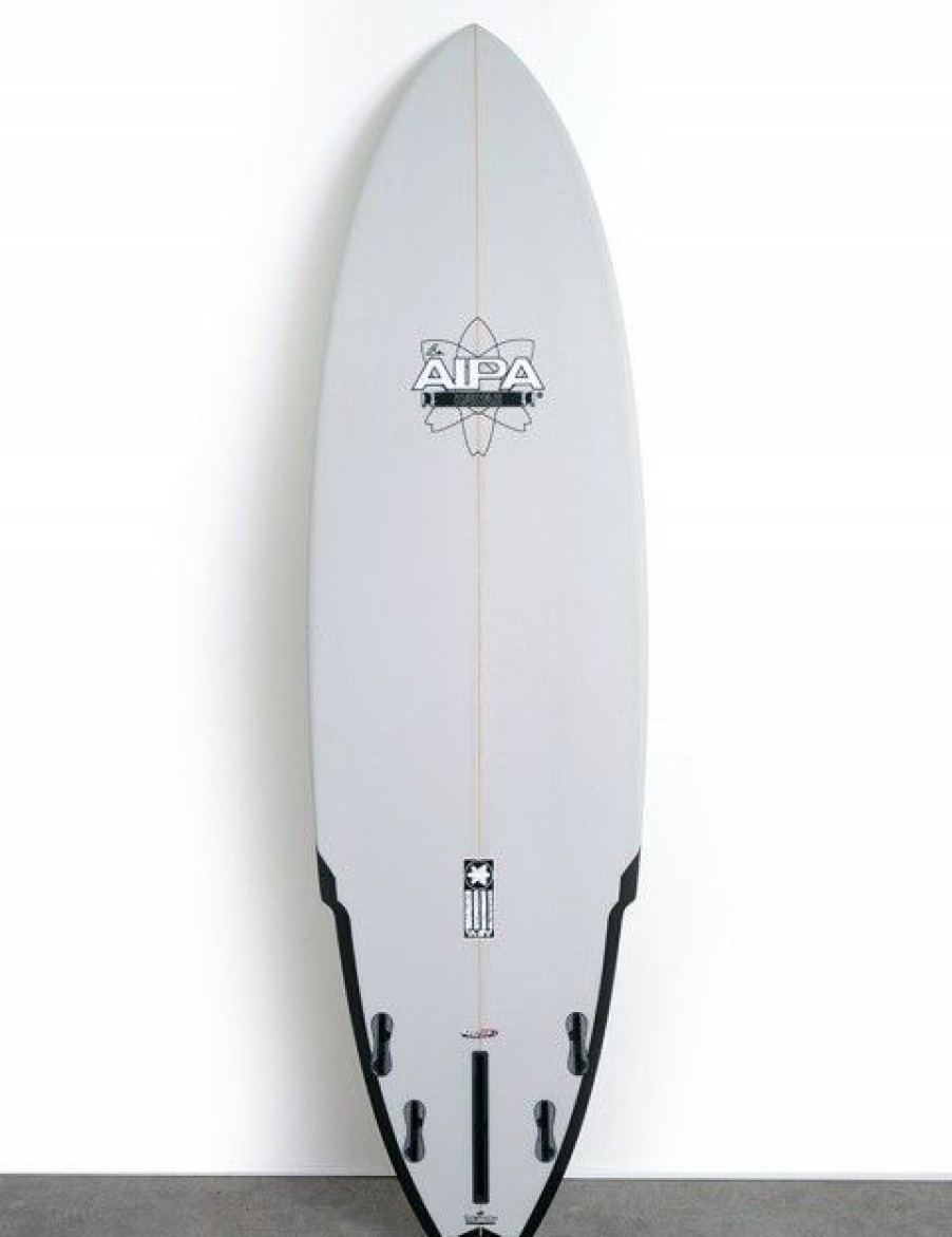 Clearance * Latest Aipa Big Boy Sting Fusion Surfboard 7Ft 8 Fcs Ii Grey/White