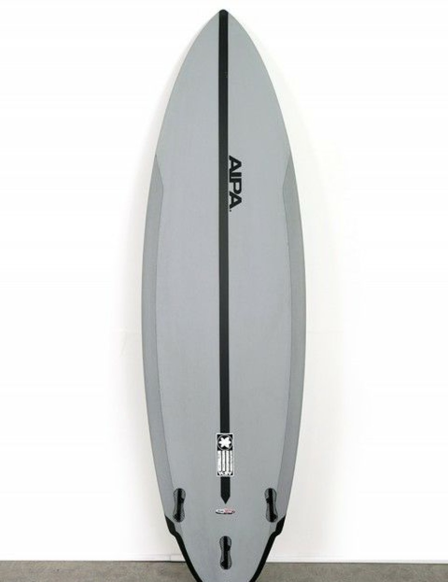 New * Latest Aipa Dark Twinn Dual Core Surfboard 5Ft 6 Fcs Ii Dark Grey/Grey