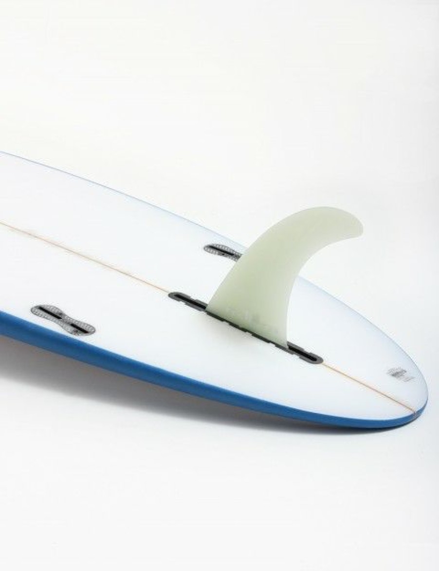 New * Premium Fcs Ii Connect Pg 8.0 Longboard Fin Clear