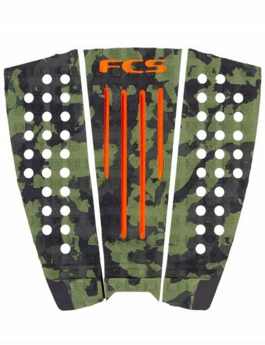 Online * Exclusive Fcs Julian Wilson Surfboard Tail Pad Olive Camo