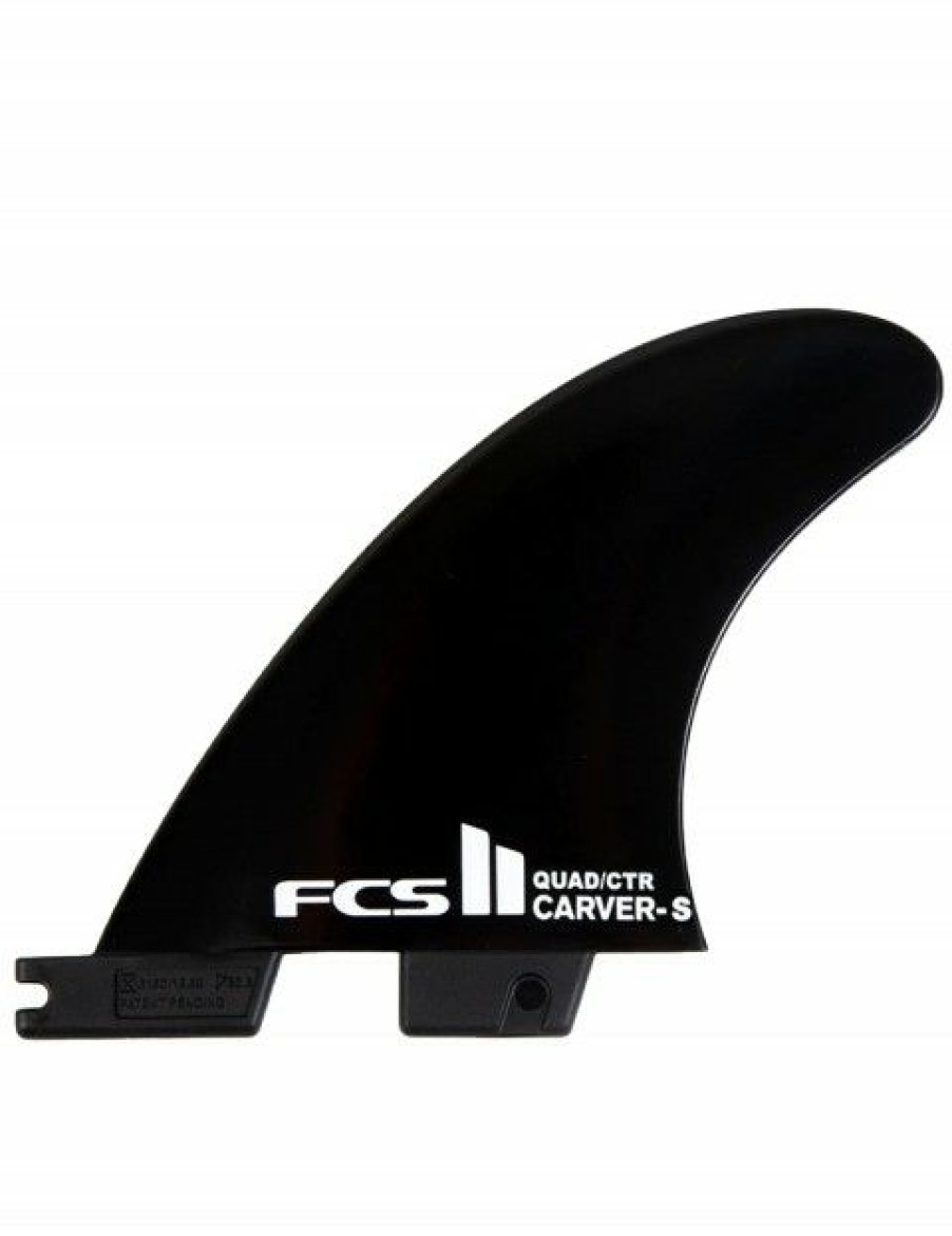 New * New Arrivals Fcs Ii Carver Black Quad Rear Fins Small Black