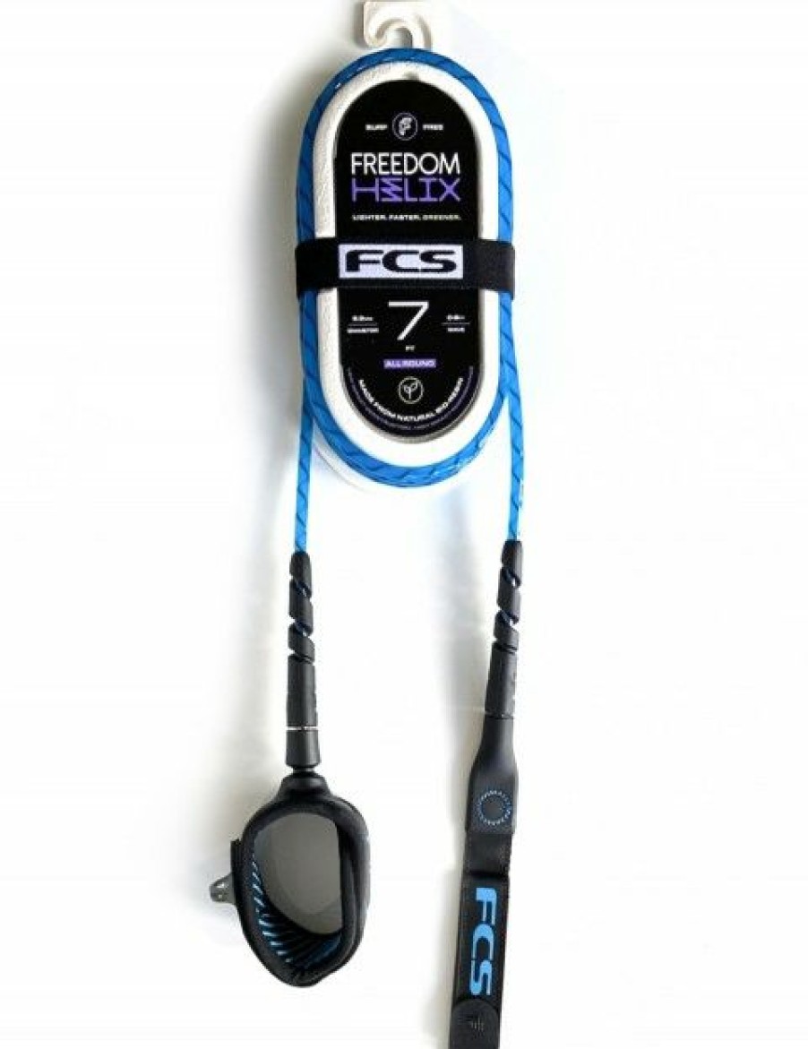 Online * Best Choice Fcs Freedom Helix Surfboard Leash 7Ft Blue/Black