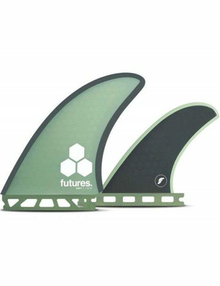 Hot * New Arrivals Futures Amt Hc Twin Fin + Trailer Large Green/Gray